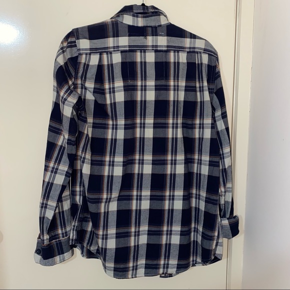 Superdry Navy Blue Flannel Shirt - Picture 2 of 5